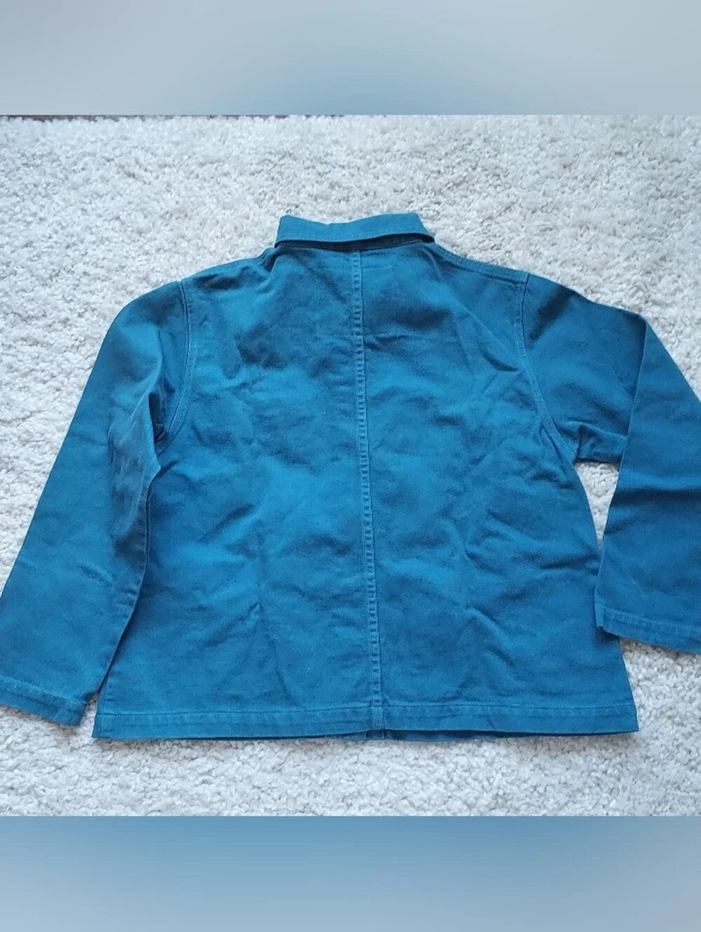 Big Bud Press Denim Work Jacket Marine Blue Small - Picture 2 of 4